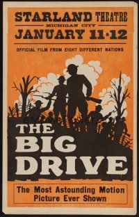 1b442 BIG DRIVE WC '28 World War I documentary film from eight different nations!