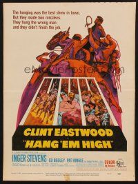 1b499 HANG 'EM HIGH WC '68 Clint Eastwood, they hung the wrong man & didn't finish the job!