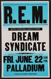 1b567 R.E.M. JUNE 22 PALLADIUM WC '84 rock 'n' roll music concert!