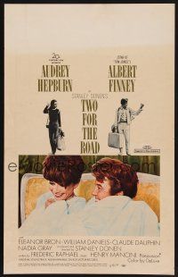 1b608 TWO FOR THE ROAD WC '67 Audrey Hepburn & Albert Finney in bed, directed by Stanley Donen!