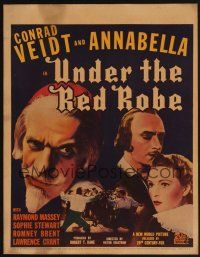 1b610 UNDER THE RED ROBE WC '37 Conrad Veidt, Annabella, Raymond Massey as Cardinal Richelieu!