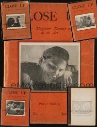 1c014 LOT OF 5 CLOSE UP MAGAZINES '30 the only magazine devoted to film as an art!