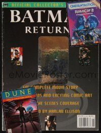 1c016 LOT OF 3 SCI-FI MOVIE MAGAZINES '84 - '92 Batman Returns, RoboCop 2, and Dune!