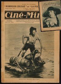 1c017 LOT OF 2 FRENCH MAGAZINES '25 Cine-Miroir, Cine-Revue