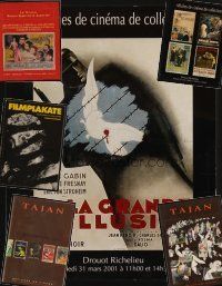 1c025 LOT OF 6 FRENCH POSTER CATALOGS & A GERMAN BOOK '00 - '05 Filmplakate, Tajan, cool images!