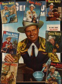 1c026 LOT OF 9 GENE AUTRY COMIC BOOKS '54 - '56 the great B-western star in his own series!