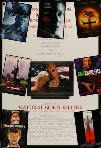 1c036 LOT OF 26 UNFOLDED ONE-SHEETS '82 - '02 Natural Born Killers, Falling Down, Psycho & more!