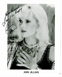 1c276 ANN JILLIAN signed 8x10 REPRO still '90s head & shoulders portrait of the sexy blonde!