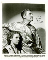 1c299 JANE WYATT signed 8x10 REPRO still '80s close up with Ronald Colman from Lost Horizon!