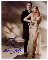 1c322 VERONICA CARLSON signed color 8x10 REPRO still '80s full-length sexiest portrait with Cushing!