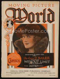 1c064 MOVING PICTURE WORLD exhibitor magazine April 2, 1921 Wild Men of Africa & much more!