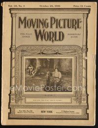 1c057 MOVING PICTURE WORLD exhibitor magazine October 28, 1916 Ty Cobb in Somewhere in Georgia!