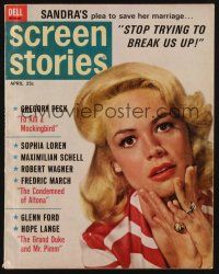1c114 SCREEN STORIES magazine April 1963 Sandra Dee's plea to save her marriage!