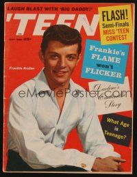 1c082 'TEEN magazine May 1960 young Frankie Avalon's flame won't flicker!