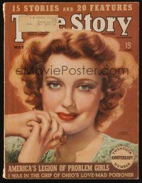 1c122 TRUE STORY magazine May 1939 head & shoulders portrait of pretty Jeanette MacDonald!