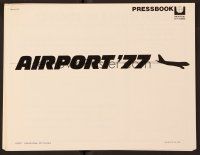 1c175 AIRPORT '77 pressbook '77 Lee Grant, Jack Lemmon, Olivia de Havilland, airplane disaster!