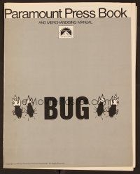 1c188 BUG pressbook '75 insect horror, the picture you see with your eyes closed!