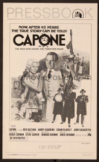 1c190 CAPONE pressbook '75 art of gangster legend Ben Gazzara by John Solie!