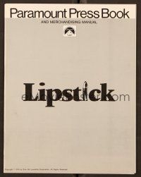 1c226 LIPSTICK pressbook '76 sexy Margaux Hemingway in the story of a woman's revenge!