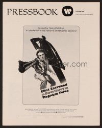 1c228 MAGNUM FORCE pressbook '73 Clint Eastwood is Dirty Harry pointing his huge gun!