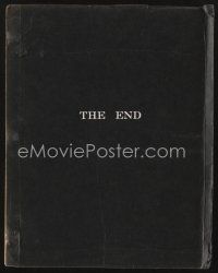 1c130 END script '78 directed by Burt Reynolds, screenplay by Jerry Belson!