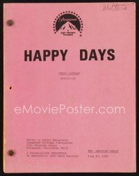 1c135 HAPPY DAYS TV revised shooting script July 14, 1978, screenplay by Levant, Sweet Sixteen!