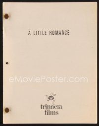 1c146 LITTLE ROMANCE second draft script June 21, 1978, screenplay by Allan Burns!