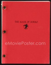 1c149 MASK OF ZORRO shooting script December 18, 1996, screenplay by David S. Ward!