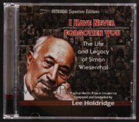1c332 I HAVE NEVER FORGOTTEN YOU: THE LIFE & LEGACY OF SIMON WIESENTHAL soundtrack CD '08 Holdridge
