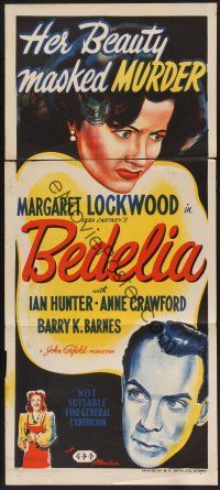 1d259 BEDELIA Aust daybill '47 sexy Margaret Lockwood is the wickedest woman who ever loved!