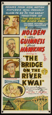 1d266 BRIDGE ON THE RIVER KWAI Aust daybill '58 William Holden, Alec Guinness, David Lean classic!