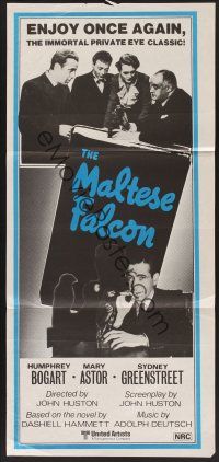 1d390 MALTESE FALCON Aust daybill R80s Humphrey Bogart, Peter Lorre, directed by John Huston!