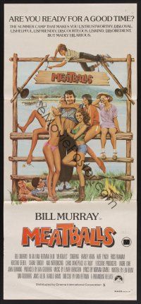 1d397 MEATBALLS Aust daybill '79 Ivan Reitman, artwork of Bill Murray & sexy babes by Morgan Kane!