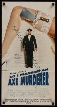1d465 SO I MARRIED AN AXE MURDERER Aust daybill '93 Mike Myers, the honeymoon was killer!