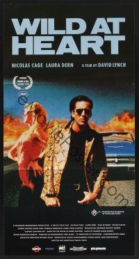 1d535 WILD AT HEART Aust daybill '90 directed by David Lynch, Nicolas Cage & Laura Dern!