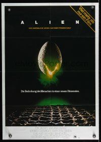 1d040 ALIEN German '79 Ridley Scott outer space sci-fi monster classic, cool hatching egg image!