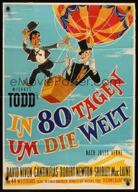1d047 AROUND THE WORLD IN 80 DAYS German '56 all-stars, around-the-world epic!