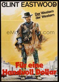 1d093 FISTFUL OF DOLLARS German R78 Sergio Leone, Casaro art of Clint Eastwood!