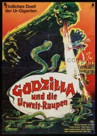 1d102 GODZILLA VS. THE THING German '74 Toho sci-fi, best monster art, how much terror can you stand