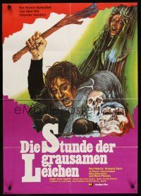 1d114 HUNCHBACK OF THE MORGUE German '74 Aguirre's El Jorobado de la Morgue, wild horror art!