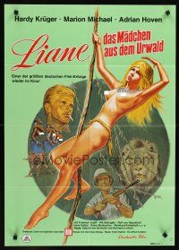 1d131 LIANE JUNGLE GODDESS German R74 Dill art of mostly naked 16 year-old blonde Marion Michaels!