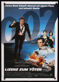 1d132 LICENCE TO KILL German '89 Timothy Dalton as James Bond, he's out for revenge!