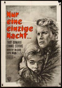 1d171 SUSAN SLADE German '61 great Goetze artwork of Troy Donahue, Connie Stevens!