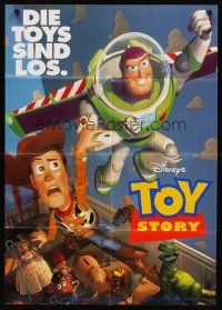 1d177 TOY STORY German '96 Disney & Pixar cartoon, great image of Buzz, Woody & cast!