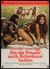 1d189 WHEN WOMEN HAD TAILS German '70 Pasquale Festa Campanile, sexy prehistoric Senta Berger!
