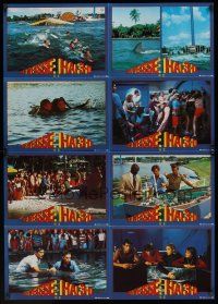 1d028 JAWS 3-D German LC poster '83 Dennis Quaid, Bess Armstrong, Lou Gossett Jr.!