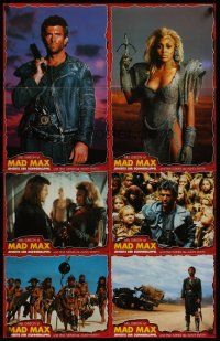 1d031 MAD MAX BEYOND THUNDERDOME set 3 German LC poster '85 images of Mel Gibson & Tina Turner!