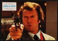 1d575 DIRTY HARRY Spanish LC R83 c/u of Clint Eastwood pointing gun, Don Siegel crime classic!