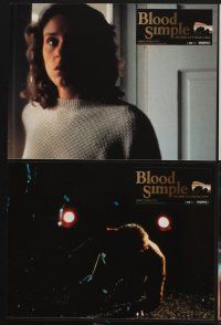 1d655 BLOOD SIMPLE 6 French LCs R00 Joel & Ethan Coen, Frances McDormand, cool film noir!