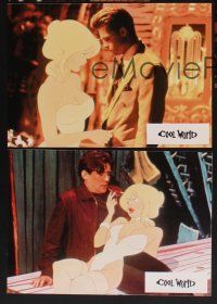 1d696 COOL WORLD 5 French LCs '94 Brad Pitt w/great images of sexy Kim Basinger as Holli!